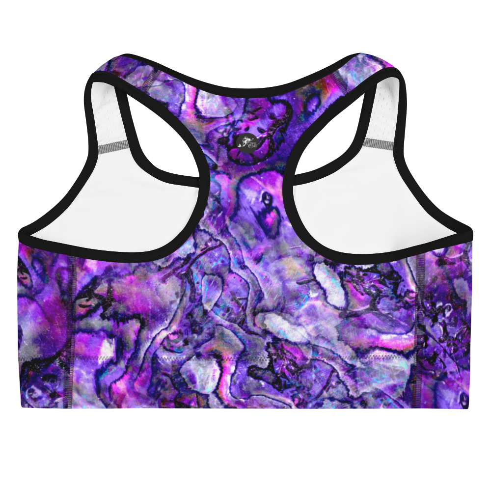 Premium Purple Abalone Sports Top for Women - Breathable & Moisture-Wicking Activewear for Running, Yoga & Gym Workouts