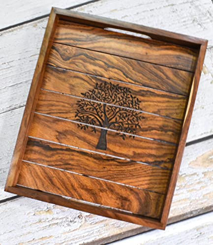 Tree 3 -15x12.5 Inch Rose Wood