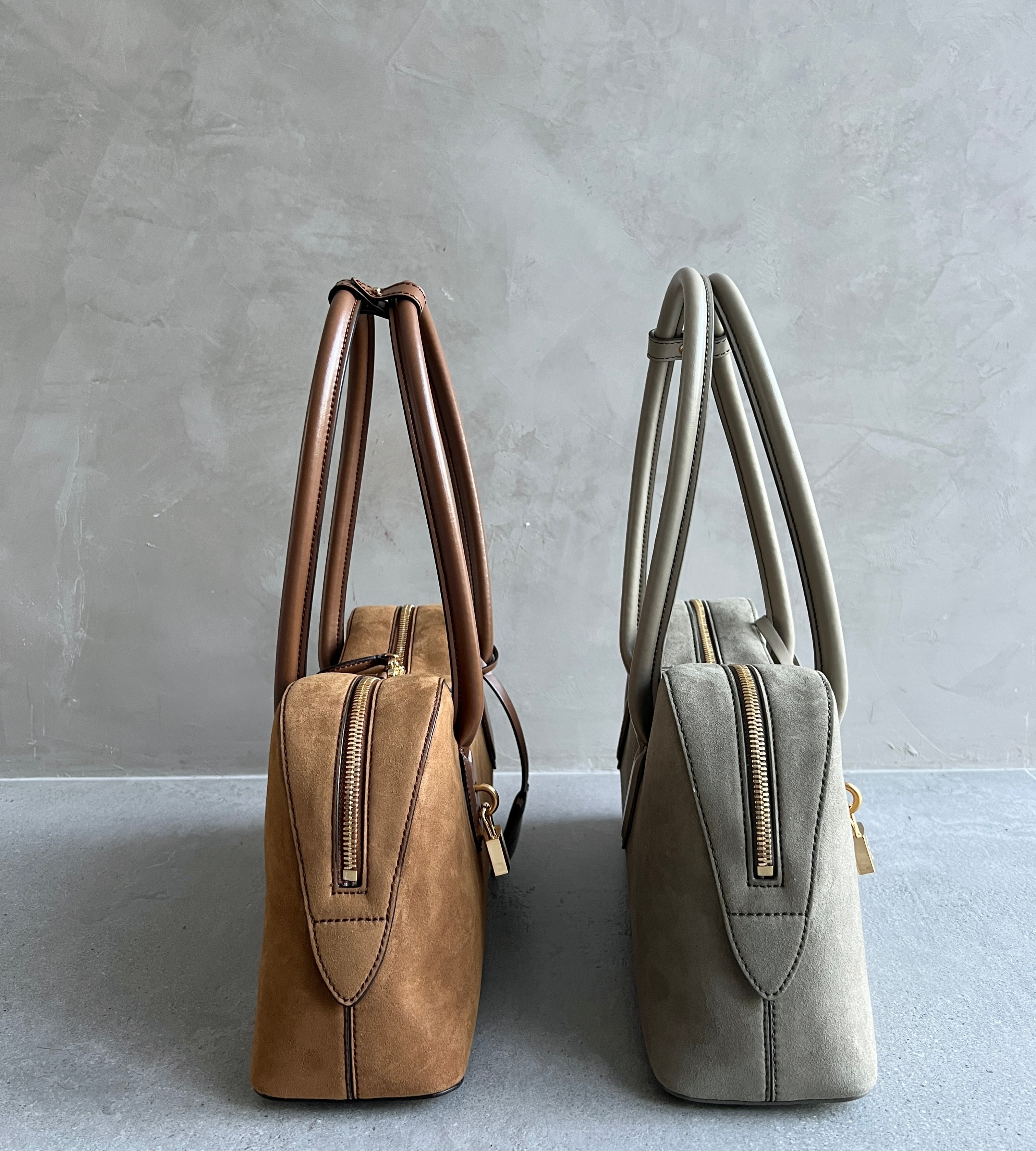 Ryder Suede Shoulder Bag for Women & Men - Khaki Crossbody Purse - Perfect for Travel, Work & Everyday Use
