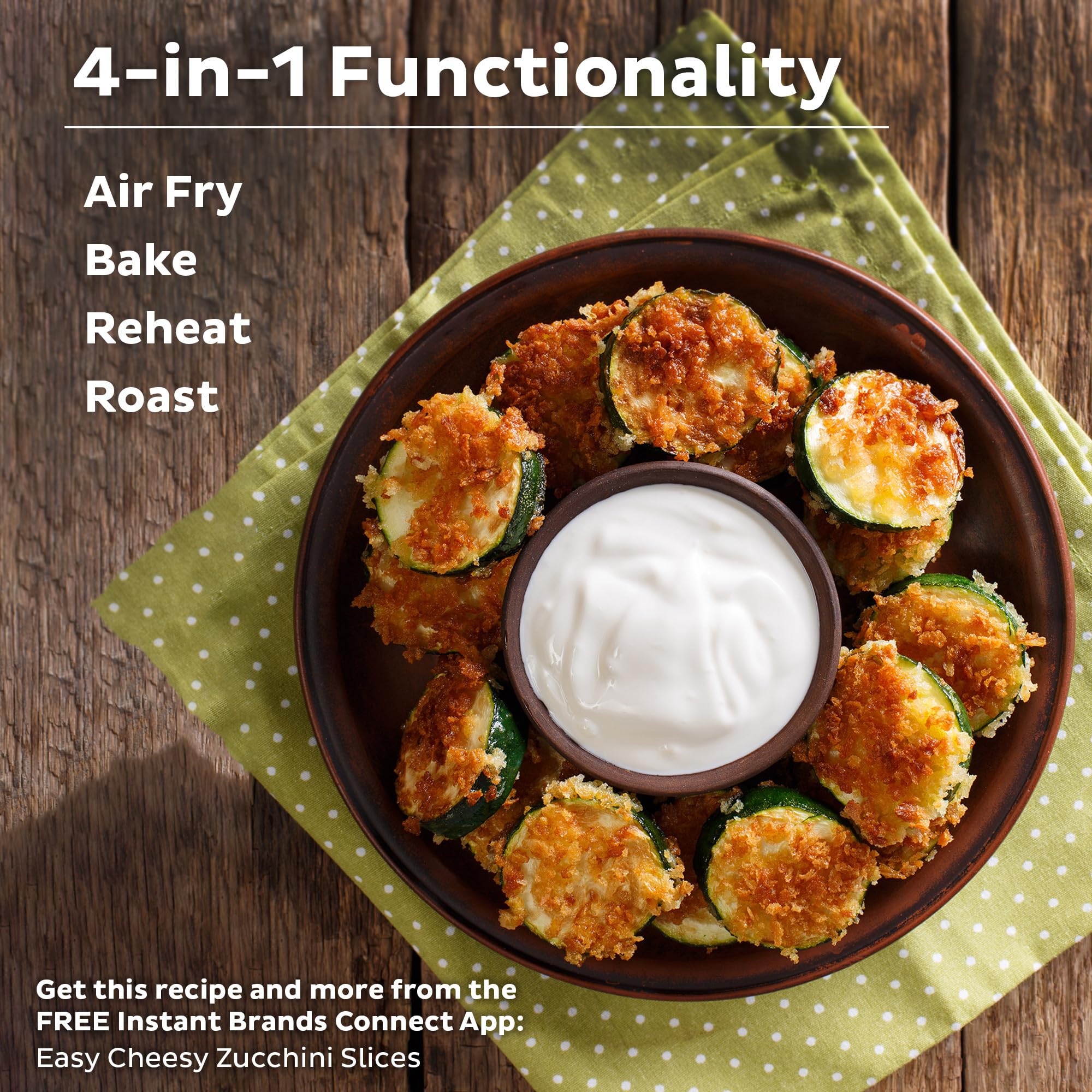 Instant Pot Vortex 6QT XL Air Fryer - 4-in-1 Multi-Cooker for Crisping, Roasting, Reheating & Baking | 100+ In-App Recipes | Dishwasher Safe | Perfect for Quick Family Meals, Healthy Cooking & Meal Prep | Black