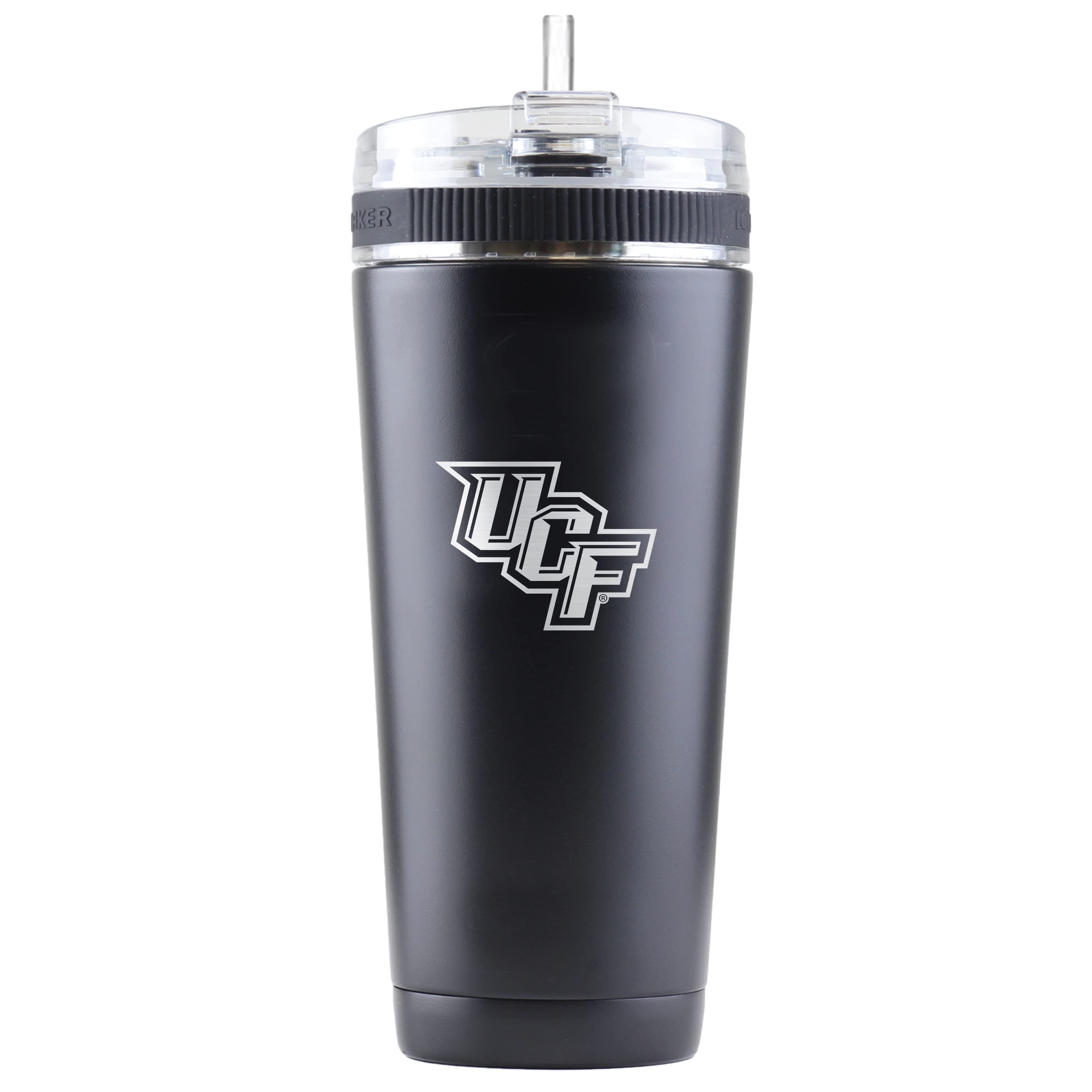 NCAA Ice Shaker 26oz Flex Bottle with Etched Logo - Gym & Sports Hydration