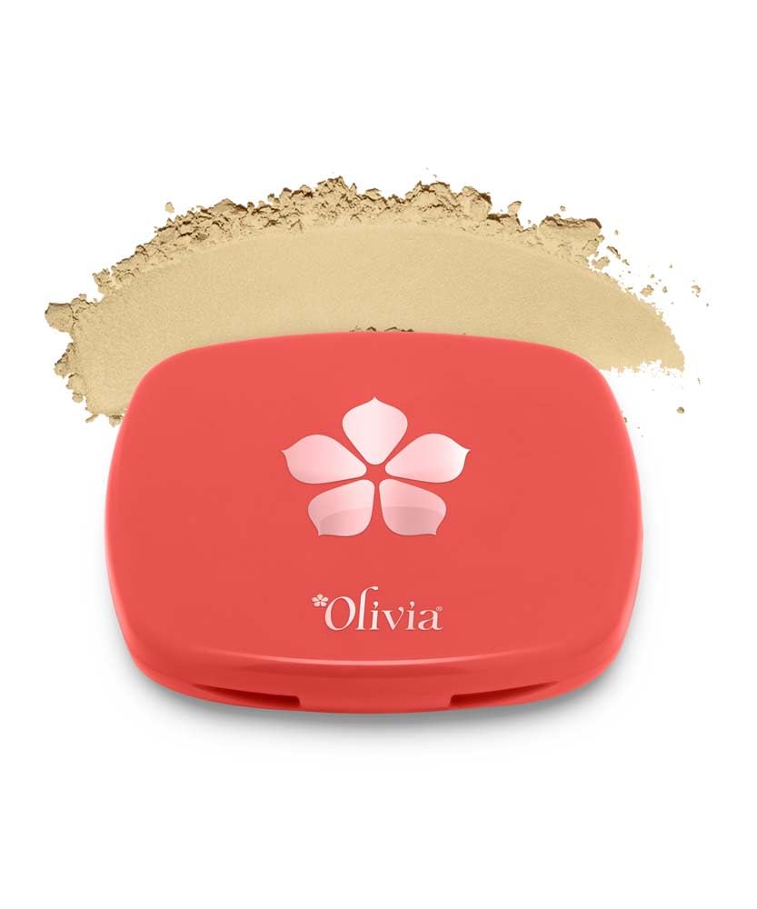 Olivia Weightless Matte Finish Compact Powder - 10g | Oil-Free, Pore Minimizing, Full Coverage Makeup | Evens Skin Tone & Hides Imperfections for All Skin Types | 02 Milky Glow | Perfect for Daily Wear, Office & Special Occasions