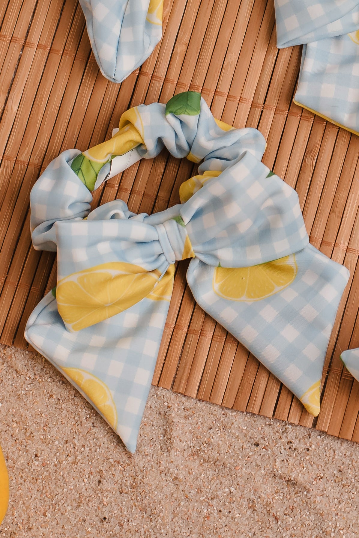 LEMONS Bow Scrunchie Hair Tie - Cute & Stylish Hair Accessories for Women & Girls | Perfect for School, Work, Parties & Everyday Use