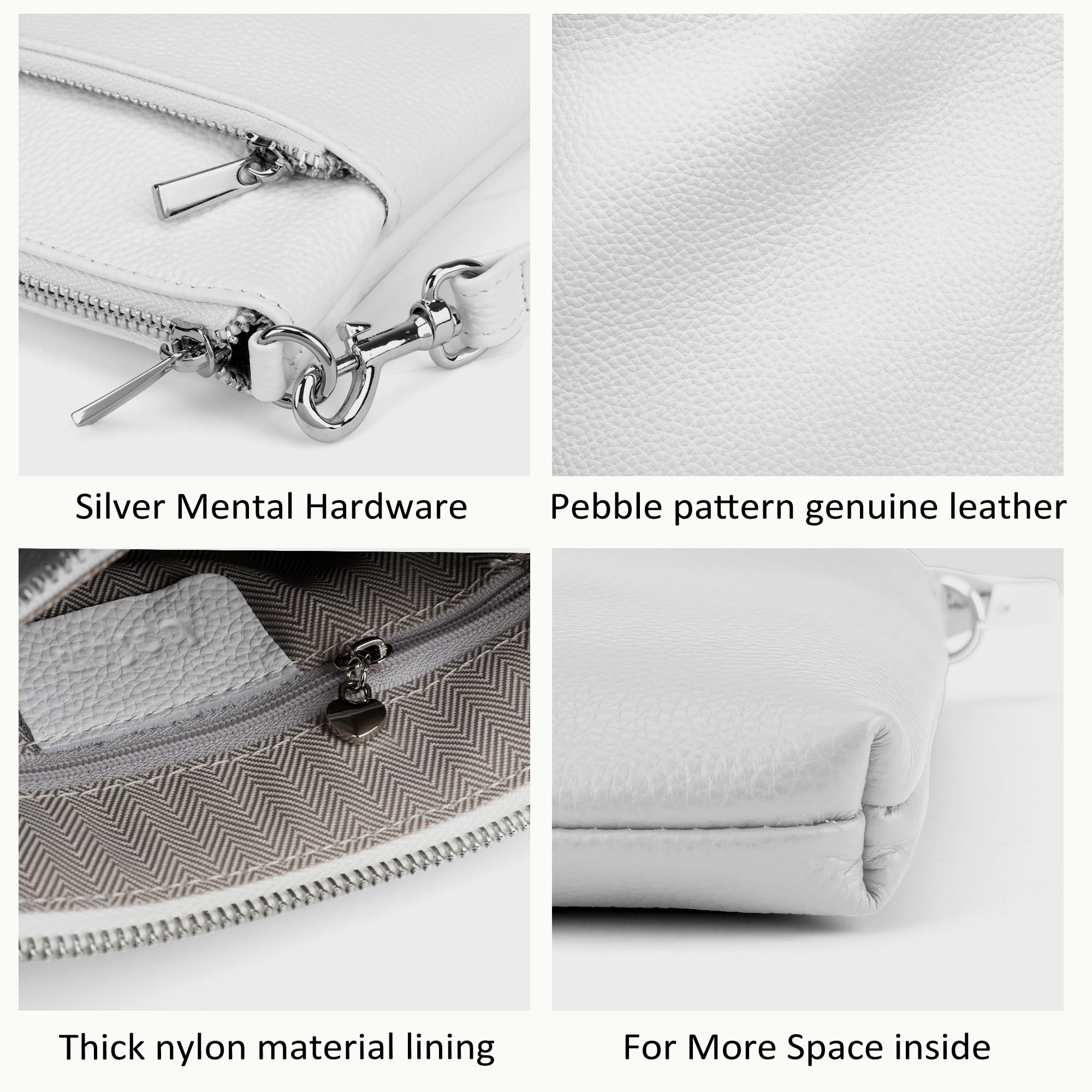Befen Genuine Leather Crossbody Purse for Women - Lightweight Travel Bag with Adjustable Strap for Daily Use