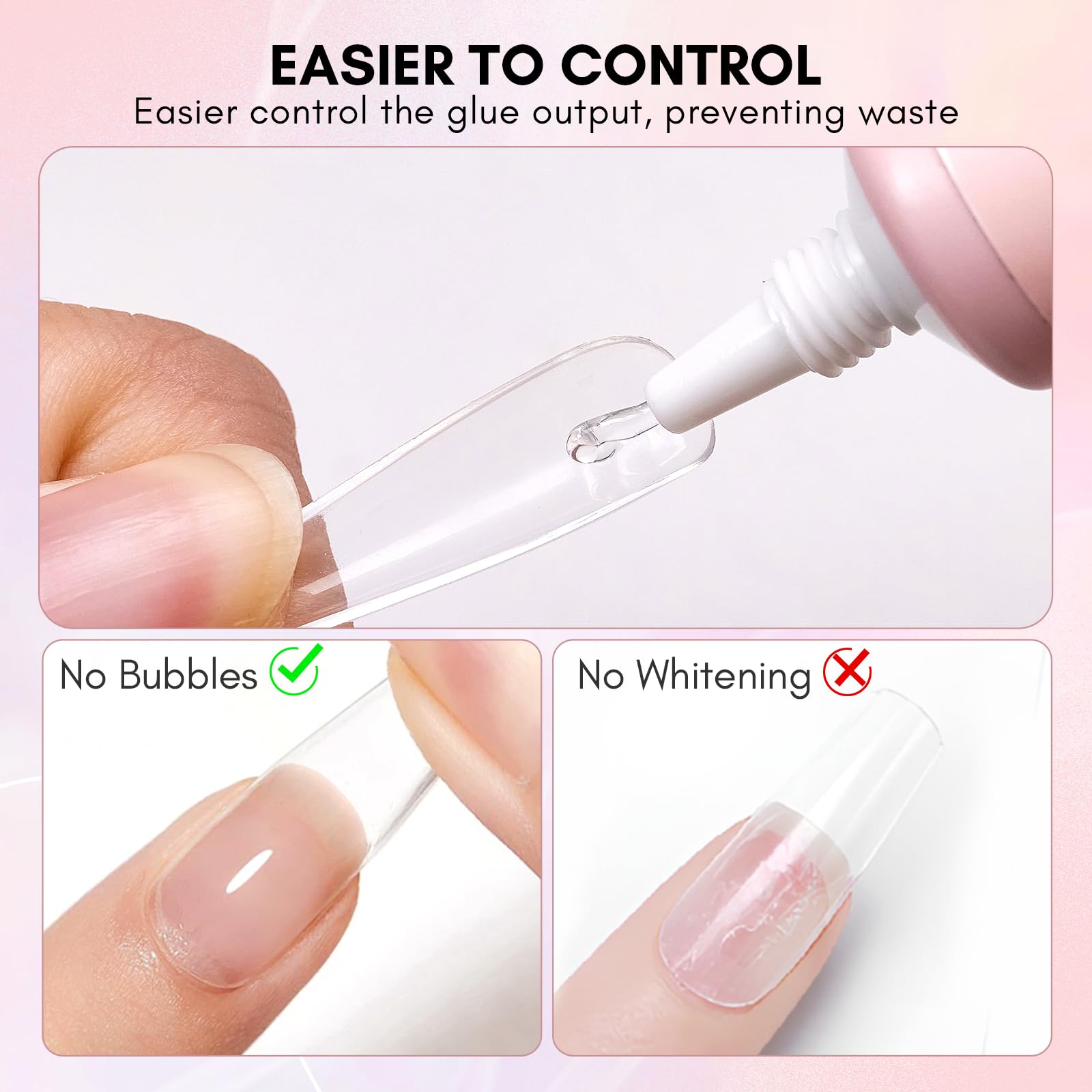 Makartt Gel Nail Glue - 15ML Strong Adhesive for Press on Nails, Soft Gel Tips & Nail Charms | Professional Rhinestone Glue | Requires UV/LED Nail Lamp | Perfect for Salon, Home Manicures & Nail Art Designs
