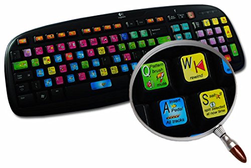 Cakewalk Sonar Keyboard Stickers - 4 Pack, Durable Vinyl Decals for Music Production & Studio Use - Perfect for DAW Controllers, MIDI Keyboards, and Audio Workstations