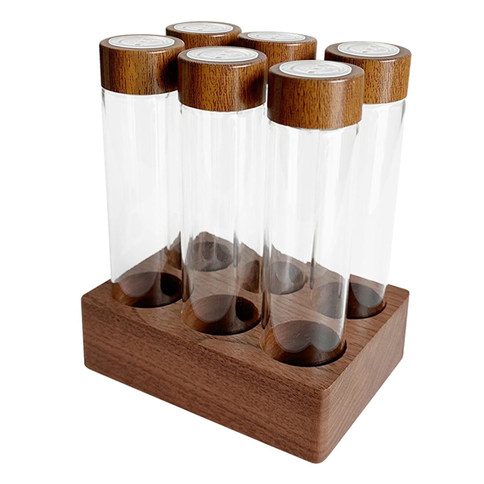 Glass Coffee Bean Storage Tubes - 22g for Kitchen, Bar & Party Decor