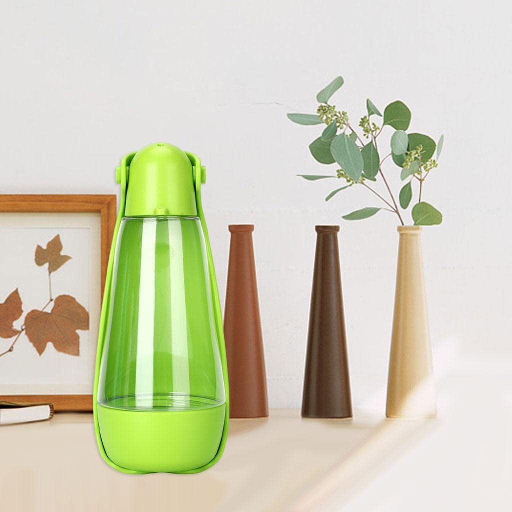 Enakshi Portable Pet Water Bottle with Tray - Leak-Proof Dog & Cat Travel Water Dispenser for Hiking, Camping, and Outdoor Adventures | Durable Pet Supplies for Active Pets