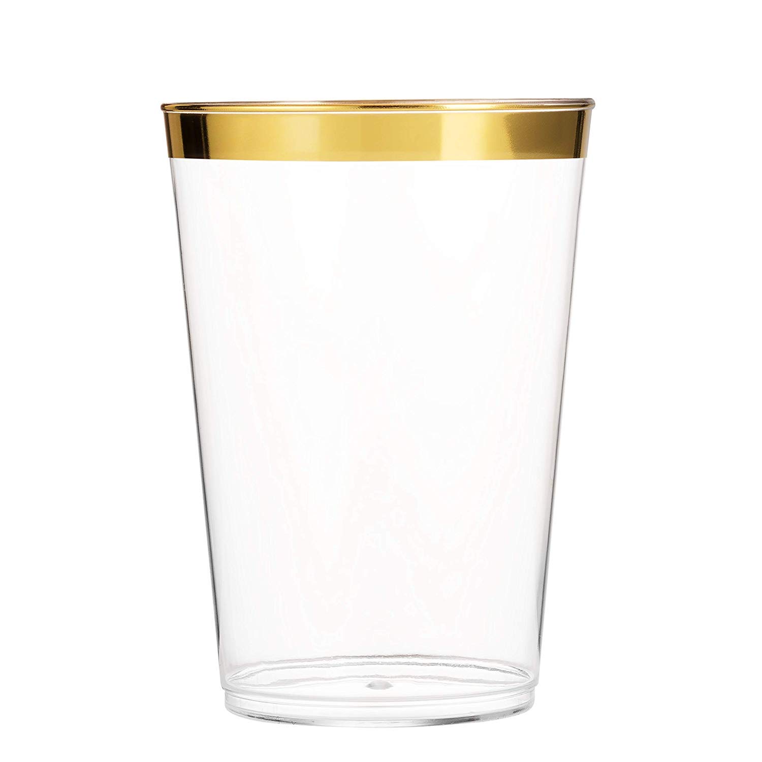 Premium 700-Piece Dinnerware Set for Parties & Events - 200 Gold Rim Plates, 300 Stainless Steel Silverware, 100 Clear Plastic Cups, 100 Linen Napkins - Elegant Table Setting for Weddings, Banquets & Catering Services