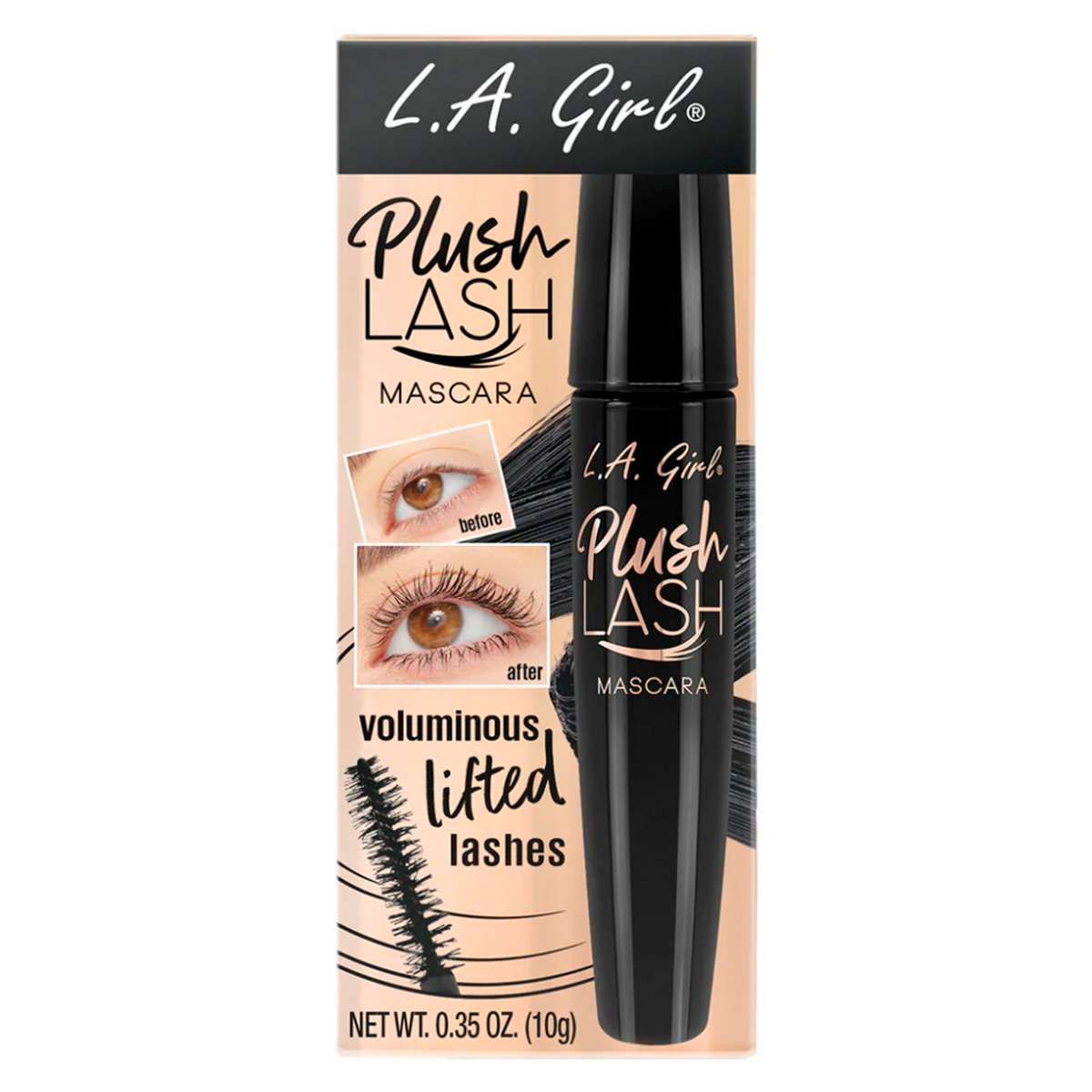Best Plush Lash Mascara - Blackest Black Waterproof Volumizing & Lengthening - Perfect for Daytime, Night Out & Special Occasions