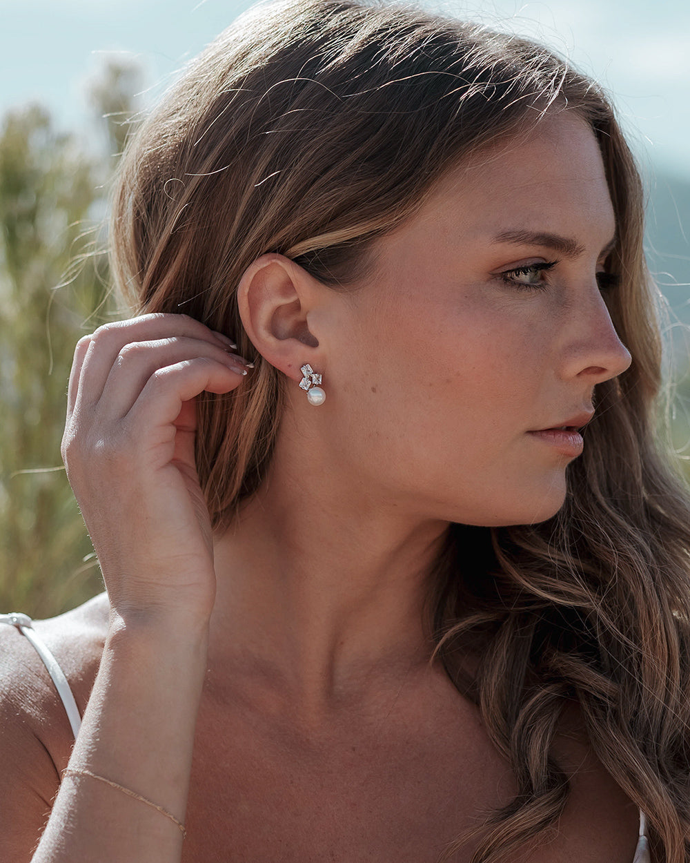 Janna Pearl Stud Earrings - Elegant & Timeless Jewelry for Women | Perfect for Weddings, Parties & Everyday Wear