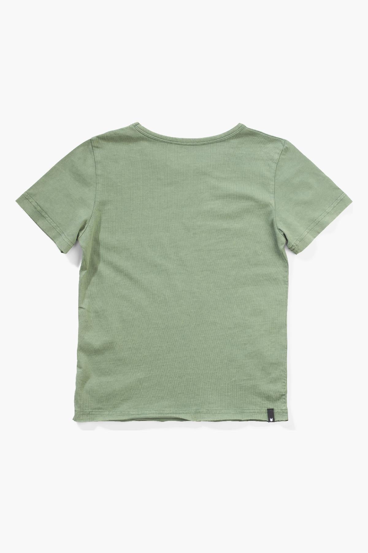 Boys Munster Graphic T-Shirt - Soft Washed Olive Green Tee for Kids | Casual Wear, School Outfits & Everyday Play