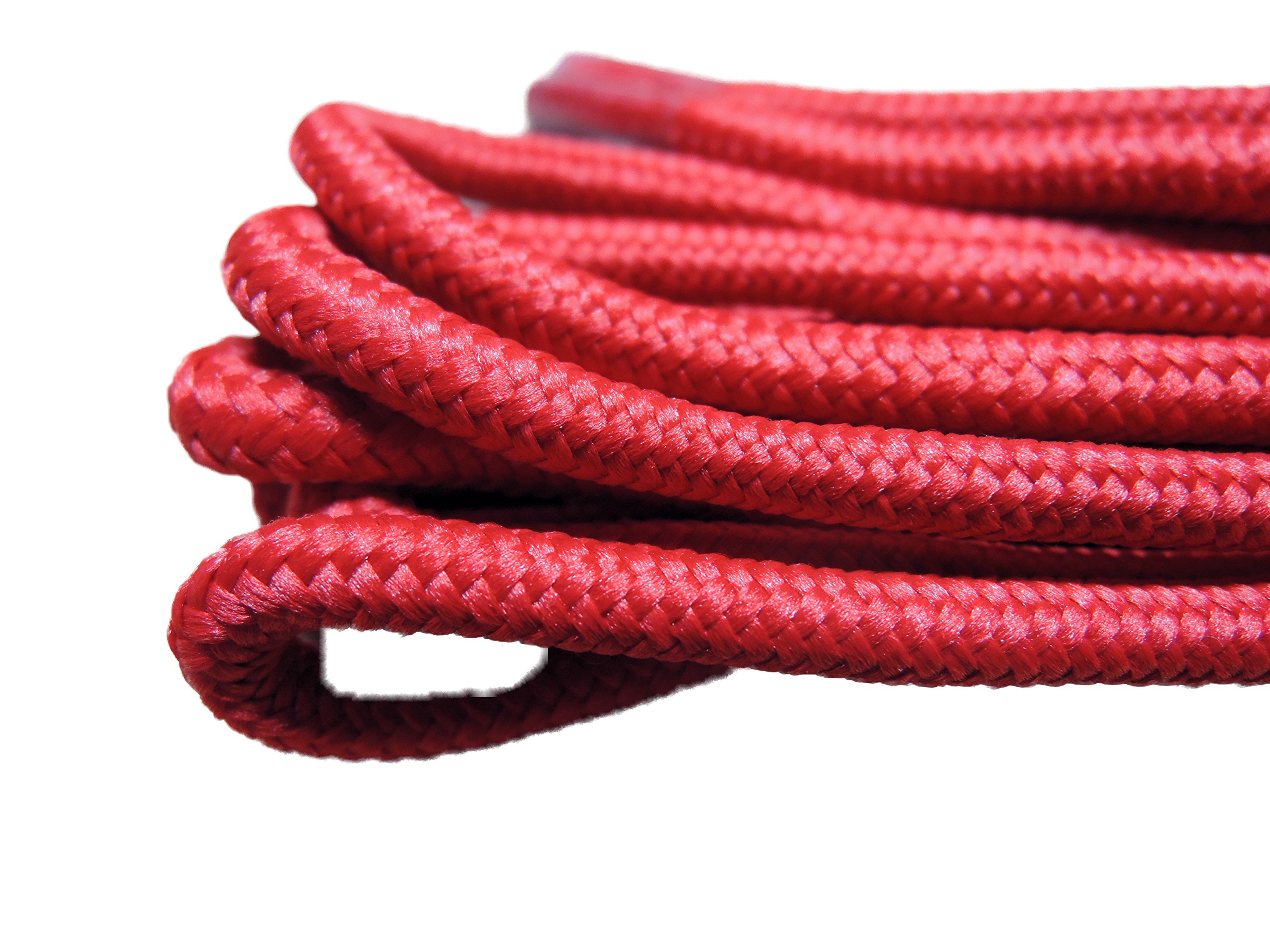 3 Pairs Punk Oi Style Long Round Boot Laces - Black, Red & White | Durable Shoelaces for Combat Boots, Work Boots & Fashion Footwear