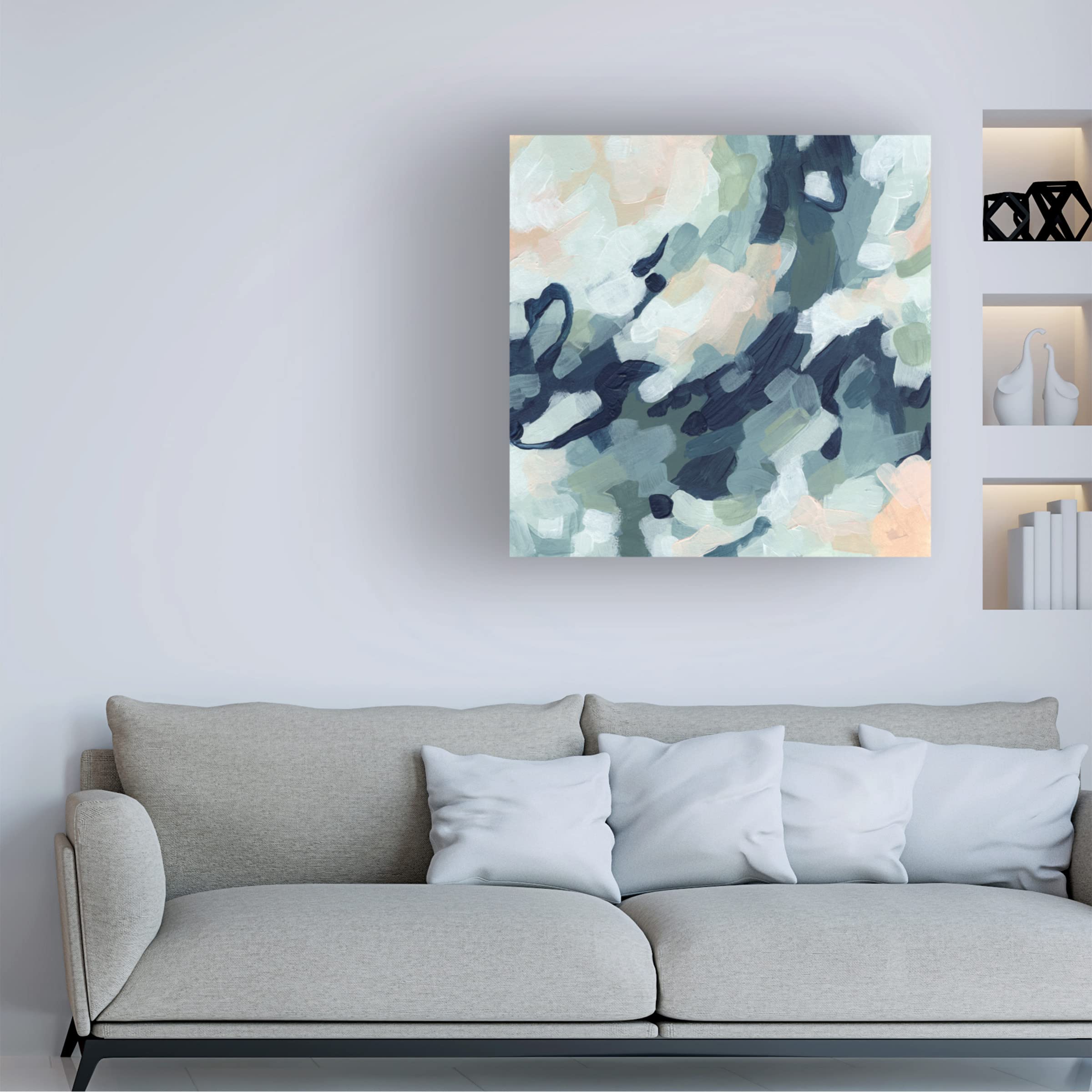 Trademark Fine Art 'Dappled Abstract II' Modern Canvas Wall Art by June Erica Vess - Perfect for Living Room, Bedroom & Office Decor