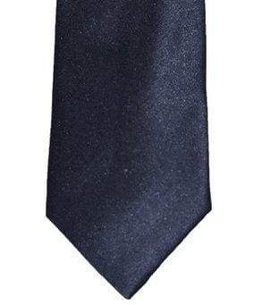 Cavani Navy Blue Plain Satin Necktie Set - Premium Silk Tie for Men, Formal Business Attire, Wedding & Office Wear