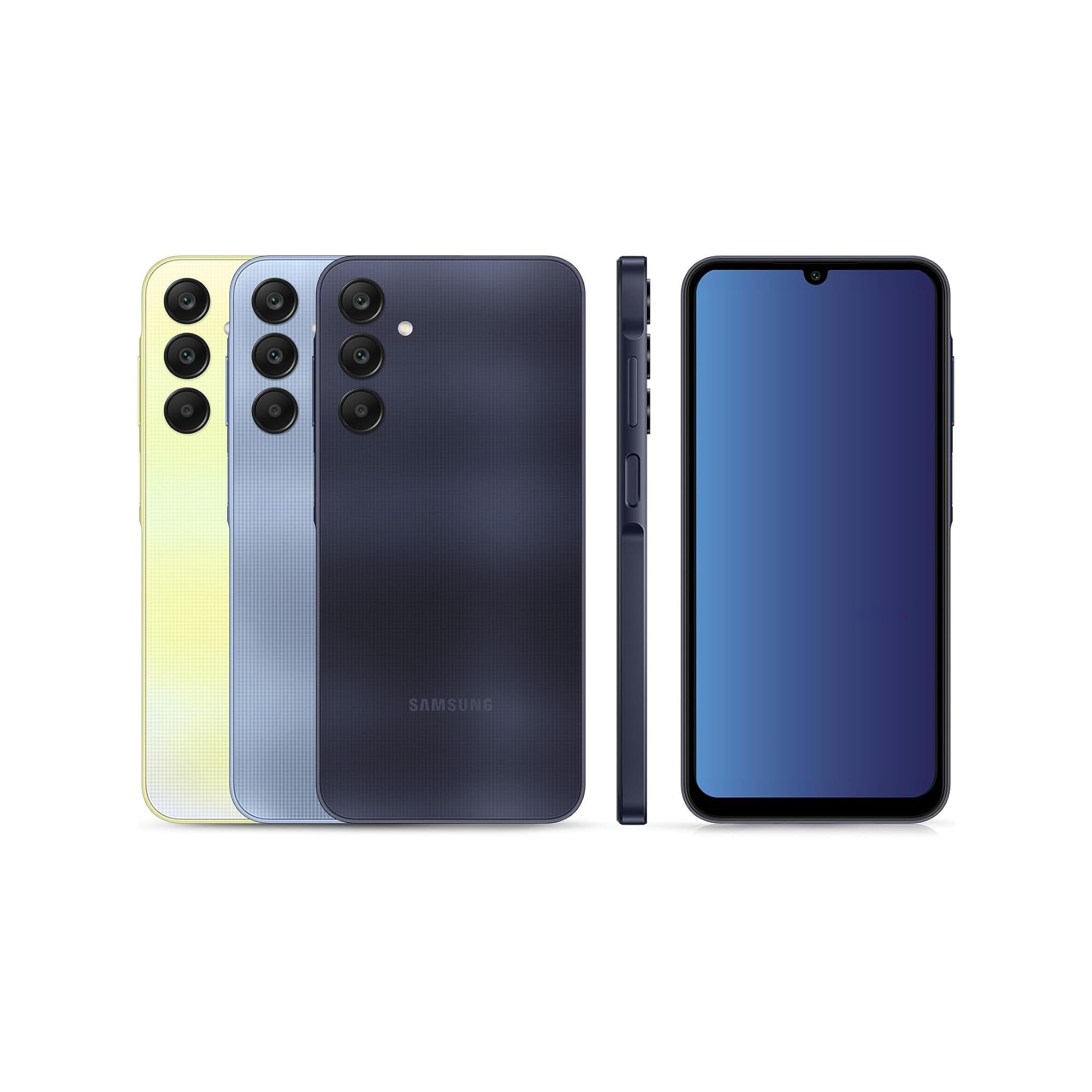 Samsung Galaxy A25 5G Unlocked Smartphone - 256GB Storage, 25W Fast Charger Included (Exclusive to Amazon) - Night Blue - French Version - Perfect for Streaming, Gaming & Productivity