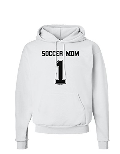 TOOLOUD Women's Soccer Mom Jersey Hoodie - Comfortable Pullover Sweatshirt for Soccer Games, Team Support & Casual Wear