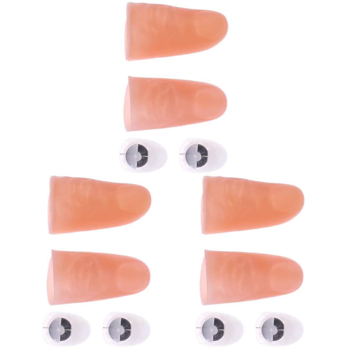 BESTOYARD 3-Pack LED Finger Lights - Glow in The Dark Magic Trick Props, Thumb Lights for Parties, Concerts, Raves & Night Events - Perfect for Halloween, Christmas, DJ Shows & Stage Performances