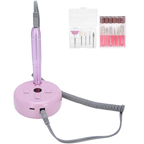 20000RPM Rechargeable Electric Nail Drill Machine - Professional Portable Nail File & Polisher for Home Salon, Manicure & Pedicure | Perfect for Nail Art, Acrylics & Gel Extensions
