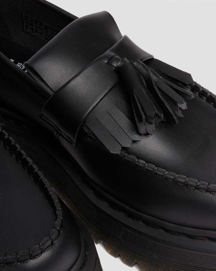 Dr. Martens Vegan Adrian Quad Platform Loafer Shoes for Women - Comfortable & Stylish Vegan Leather Slip-Ons for Work, Casual Outfits & Streetwear Fashion