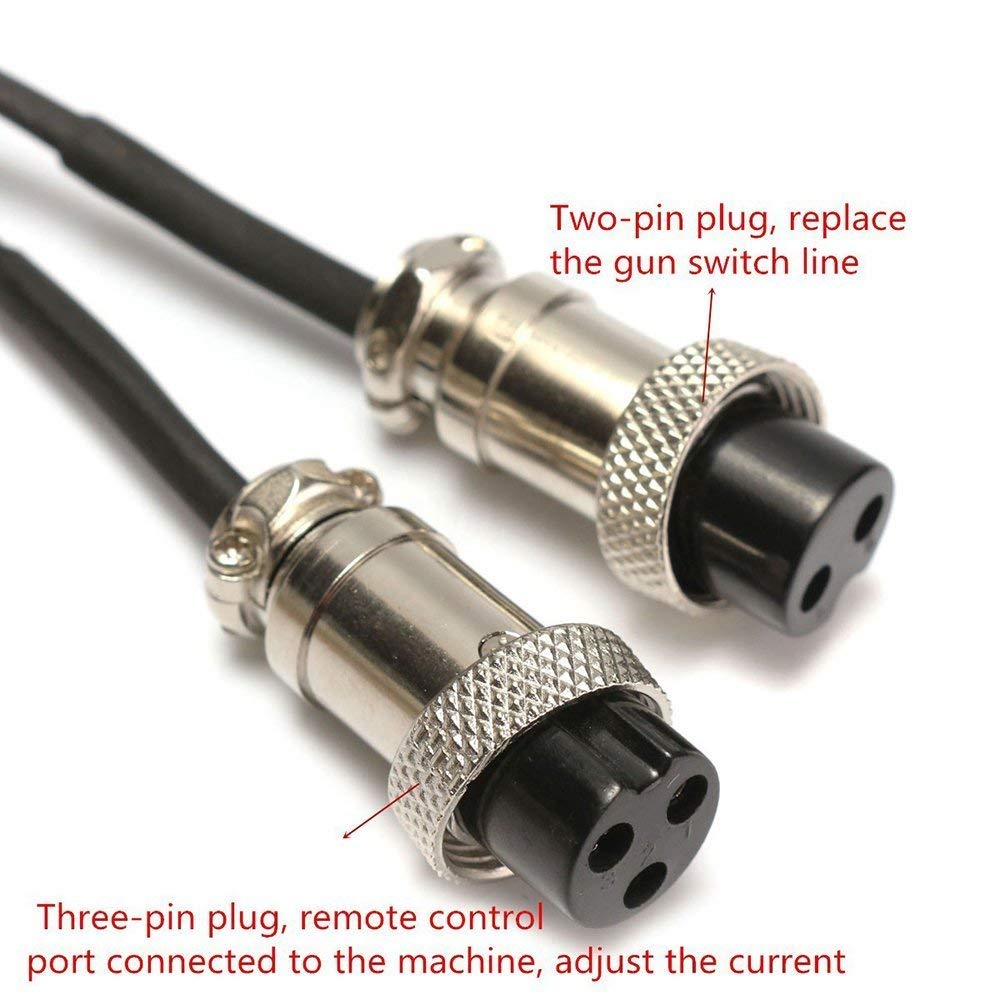 2/3 Pin Amperage Control Foot Pedal for TIG Welder & Plasma Cutter - Precise Power Adjustment for Welding & Metal Cutting Projects (Workshop, DIY, Industrial Use)