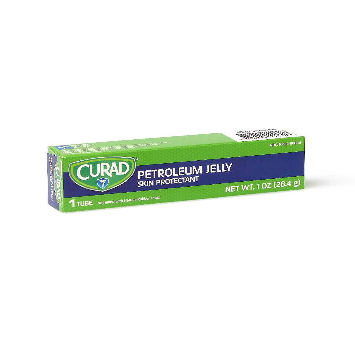 CURAD Petroleum Jelly 1.75 oz | 100% Pure Moisturizing Skin Protectant | For Dry Skin, Lips, Cuts & Minor Burns | First Aid & Beauty Essential