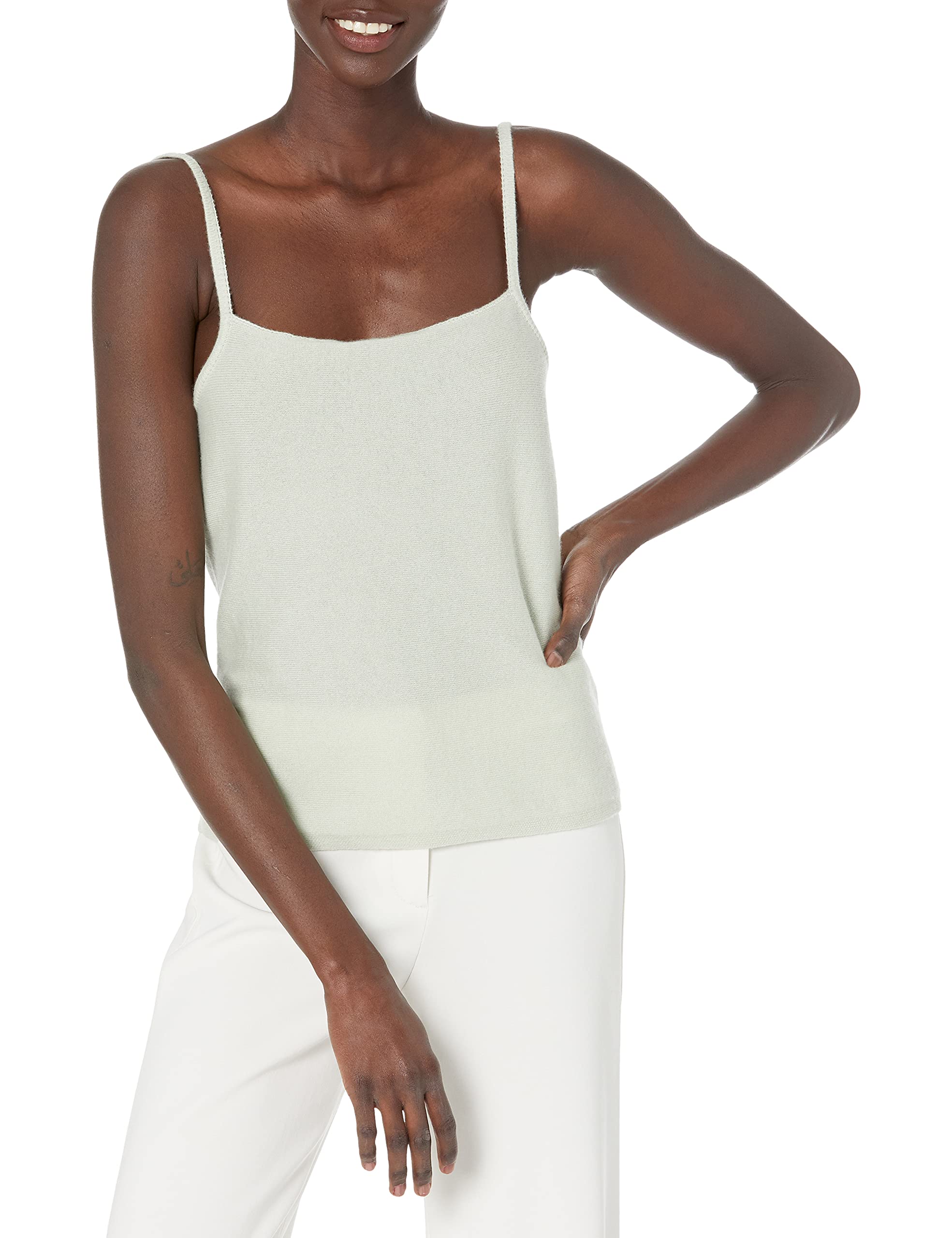 Vince Women's Crochet Strap Cami Top - Summer Boho Lace Tank for Casual Outings & Beach Vacations