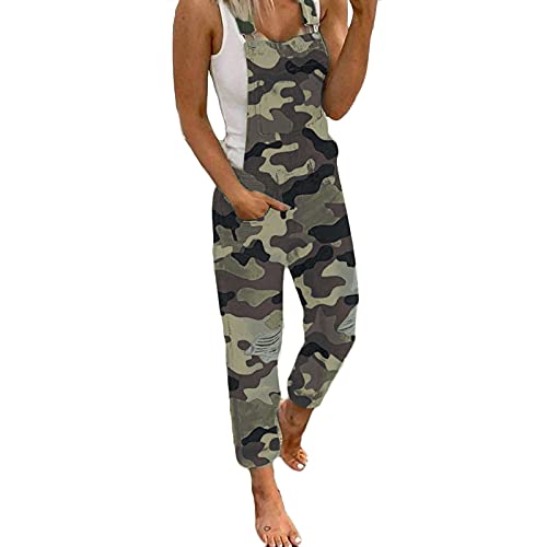 Women's Stretch Denim Jumpsuit - Skinny Fit Ripped Distressed Jeans Overalls | Casual Romper for Everyday Wear, Street Style & Night Out