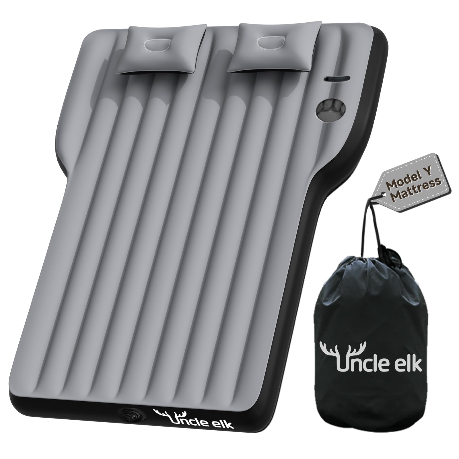 Tesla Model Y Air Mattress - Portable Inflatable SUV Camping Mattress with Built-in Pump & Storage Bag | Foldable Travel Bed for Tesla Model Y & SUVs | Perfect for Road Trips, Camping & Outdoor Adventures (Grey)