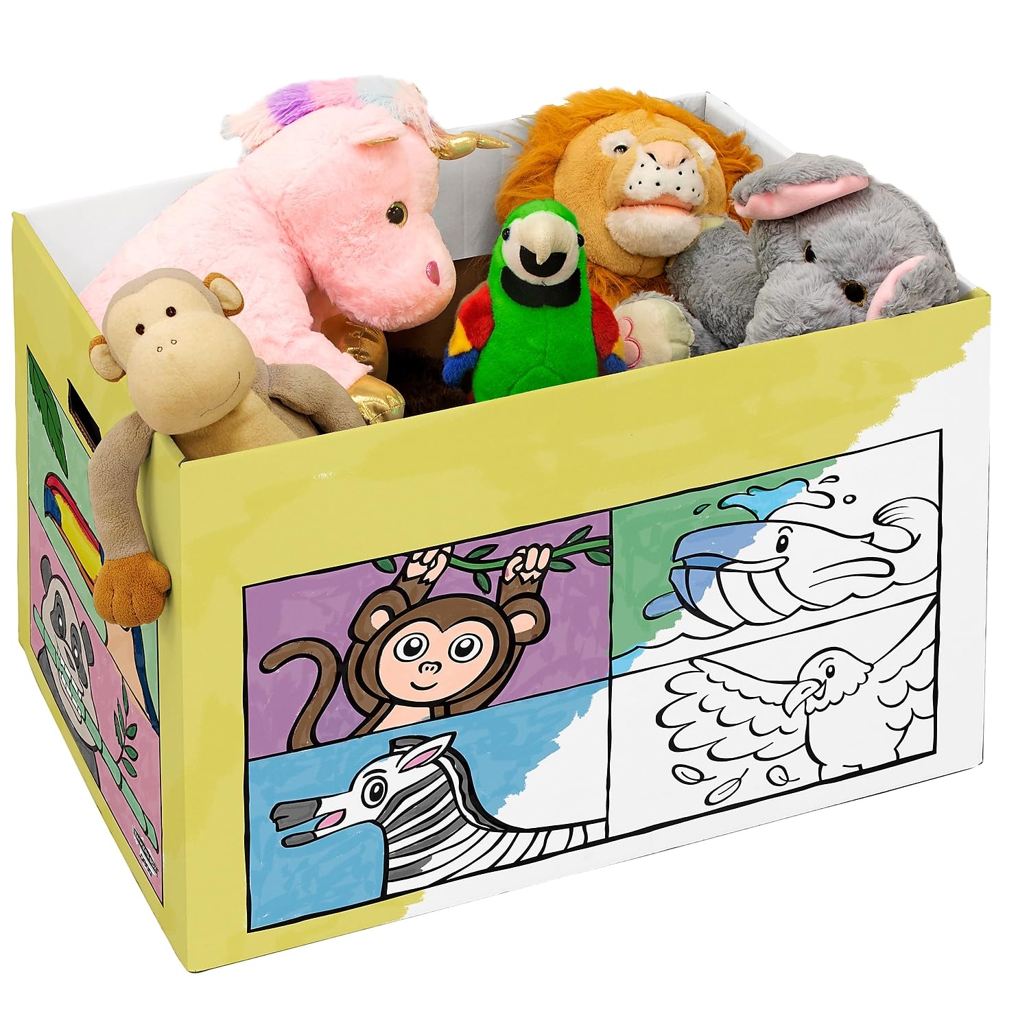 Bankers Box At Play Colorful Animal Toy Storage Box - Organize Kids' Toys, Books & Crafts for Playrooms & Bedrooms