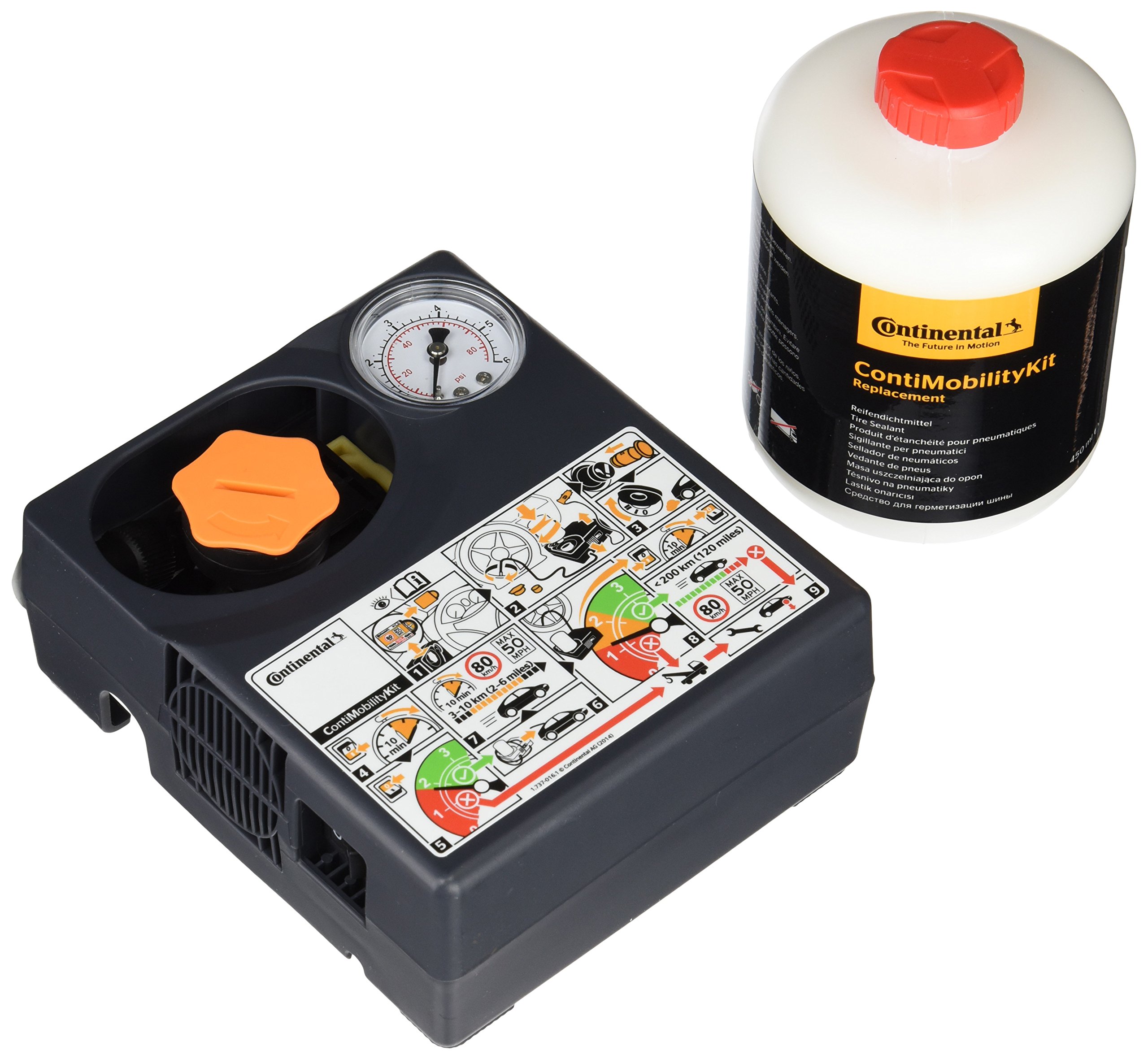 Continental Conti Mobility Kit - 12V Tire Repair Compressor & Sealant Kit (17120420000) for Emergency Flat Tire Repair On The Go