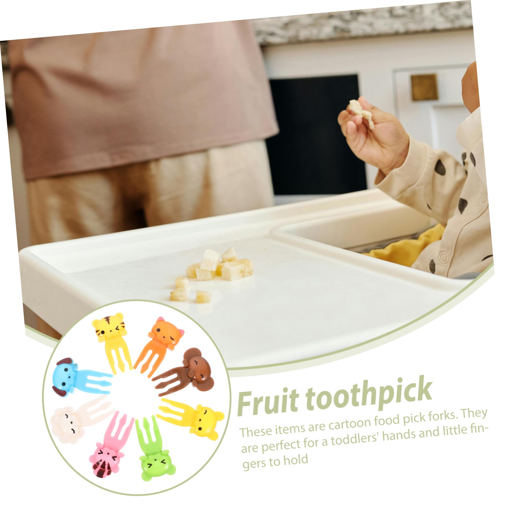 8pcs Cute Cartoon Animal Fruit Forks - Colorful Plastic Bento Dessert Picks for Kids, Party Snacks, and Fruit Platters - Perfect for Lunch Boxes, Picnics, and Birthday Celebrations