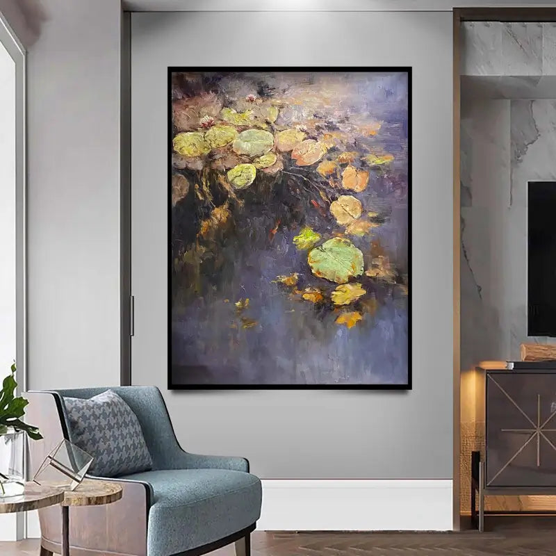 Flower And Tree Painting #FT 014 - Handmade Canvas Artwork for Home & Office Decor | Perfect for Living Room, Bedroom Wall Decoration