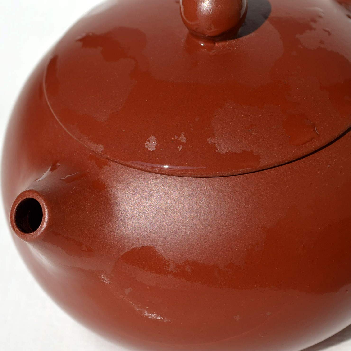 Premium 5oz Yixing Clay Teapot - Authentic Chinese Dahongpao Zisha Xishi Style for Gongfu Tea Ceremony | Perfect for Loose Leaf Tea Brewing, Tea Parties & Meditation Rituals (S Red)