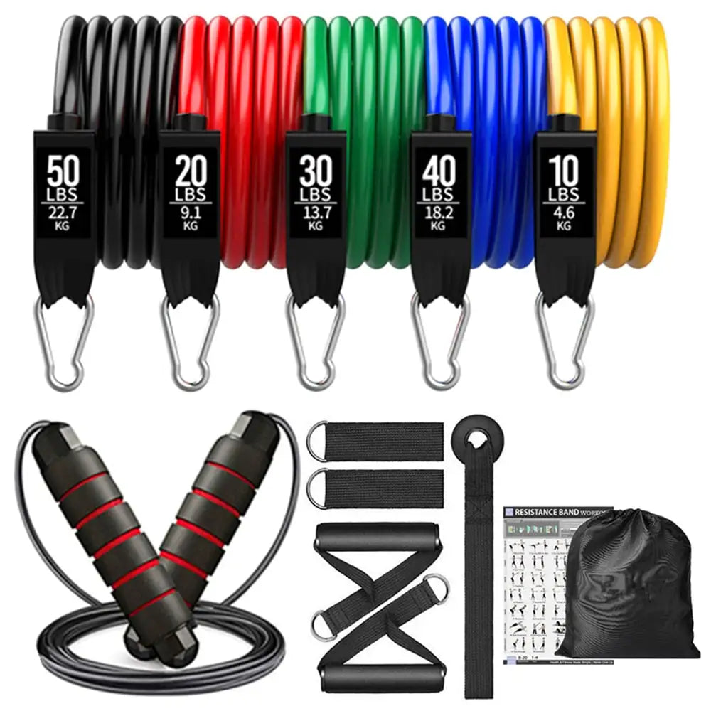 ToneTrainer Resistance Bands Set - Professional Workout Bands for Home Gym, Physical Therapy & Muscle Training - Perfect for Strength Exercises, Yoga, and Fitness Enthusiasts
