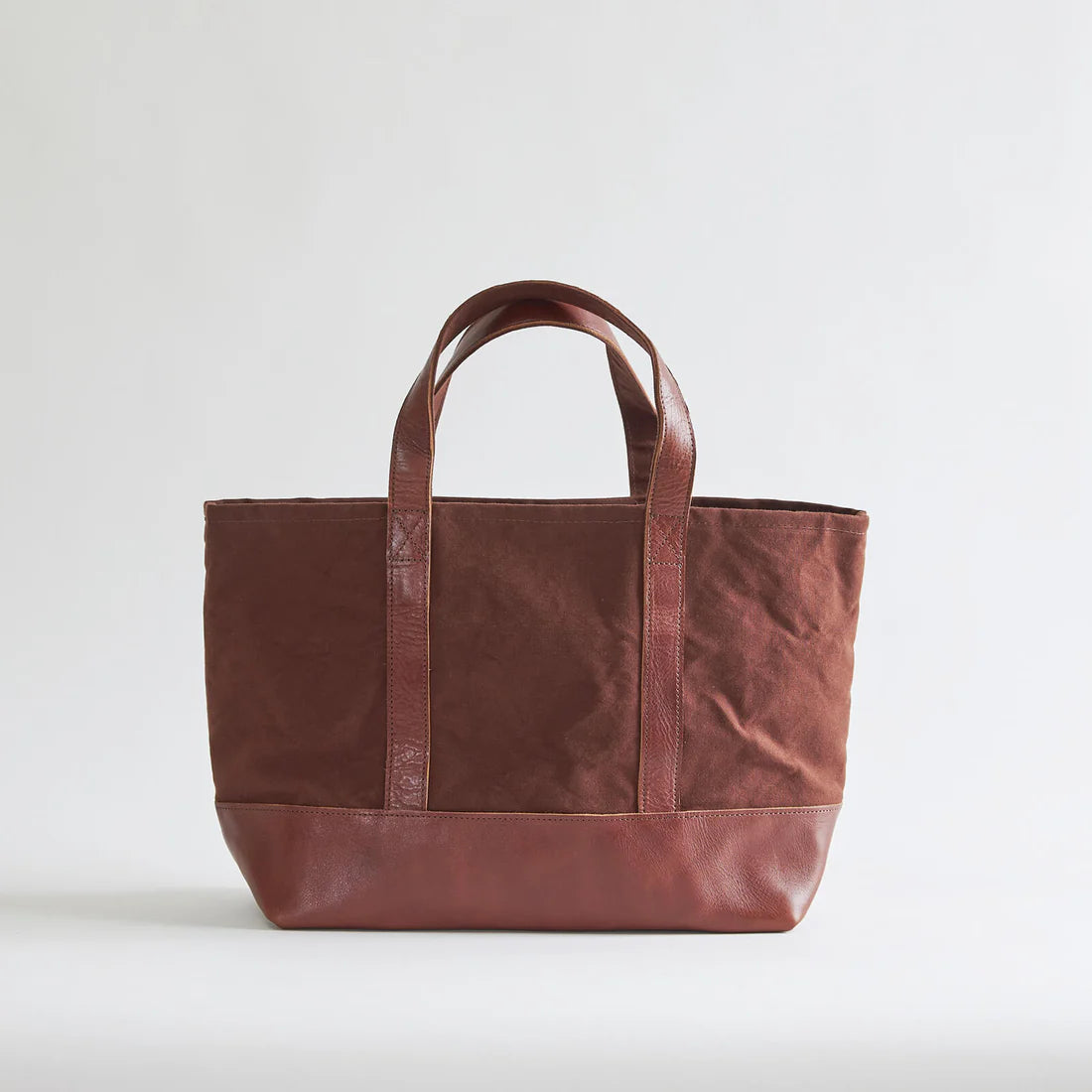 Kurashiki Hampu Canvas Tote Bag - Chocolate Brown Japanese Cotton Tote for Women, Eco-Friendly Shopping Bag for Groceries, Beach & Daily Use