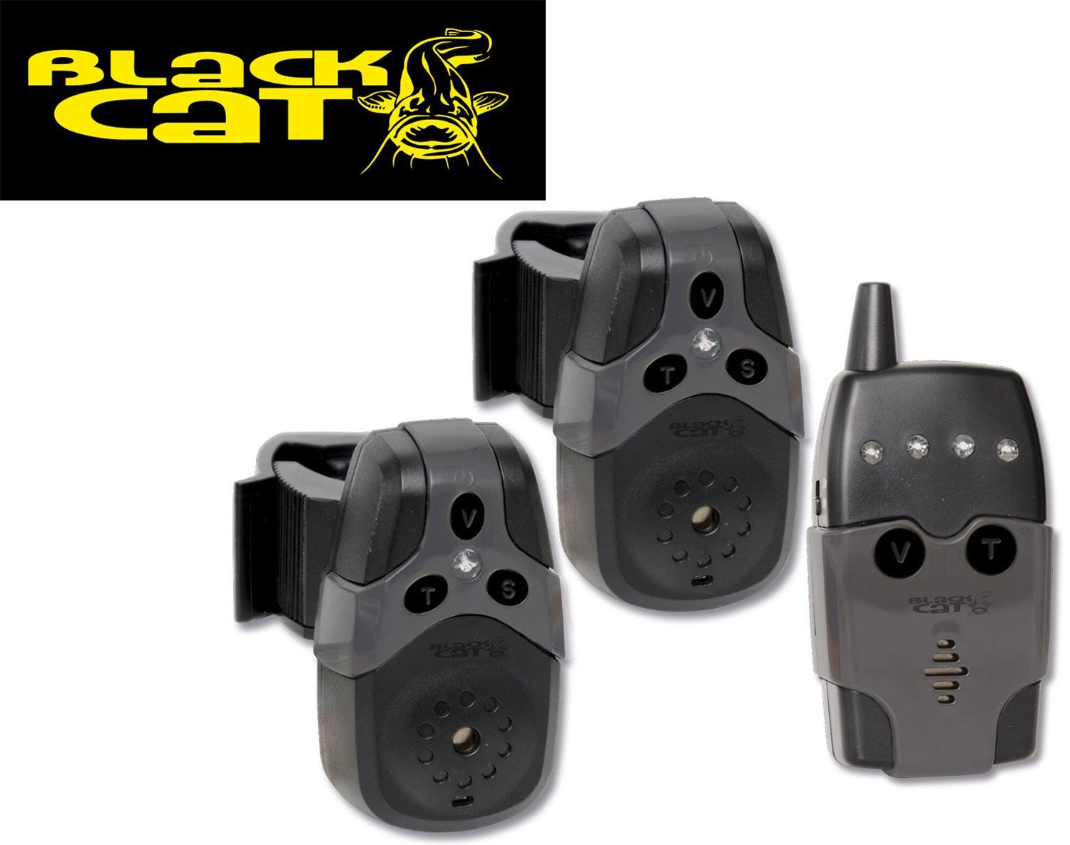 Black Cat Bissanzeigerset - Premium Fishing Bite Indicators for Anglers - Perfect for Freshwater and Saltwater Fishing