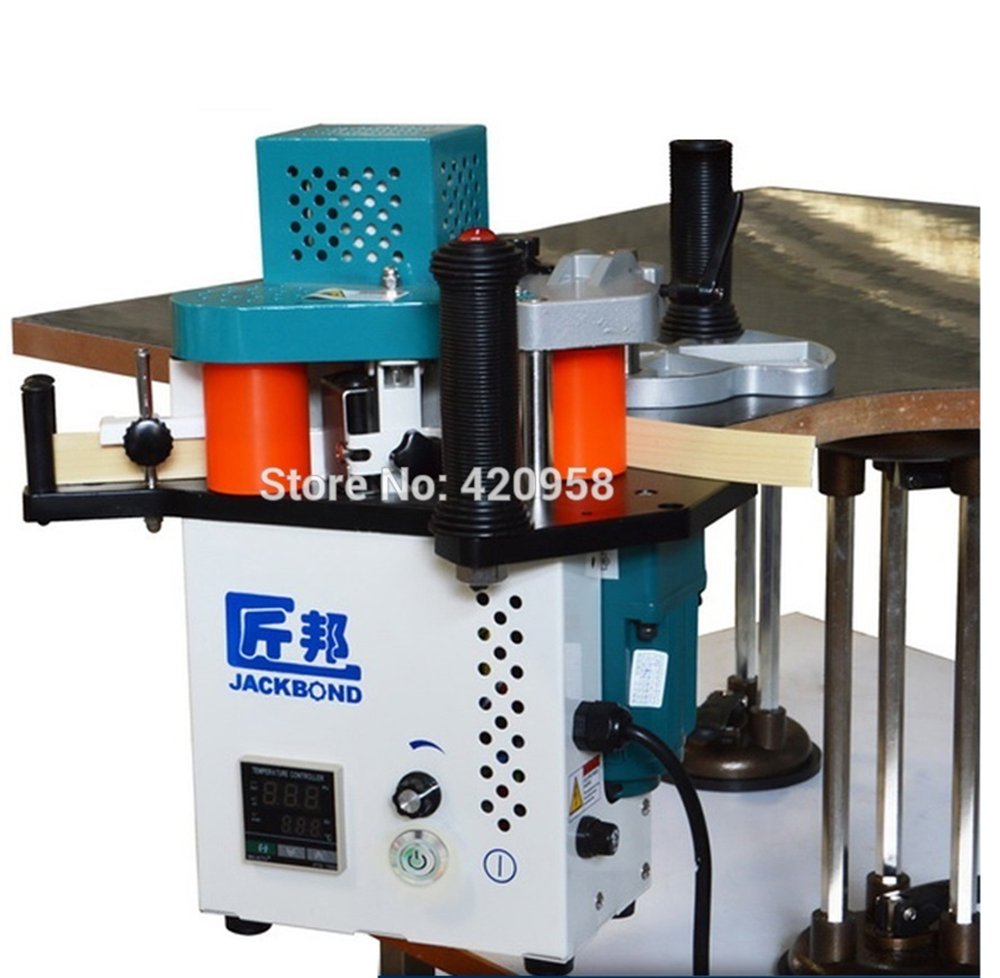 CGOLDENWALL JBT90 PVC Portable Edge Bander - Wood Edge Banding Machine with Adjustable Speed 0-5M/min - Perfect for DIY Furniture, Cabinets & Home Improvement Projects