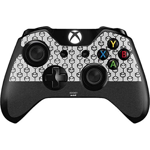 Officially Licensed Disney Jack Skellington Grey Split Design Gaming Skin Decal for Xbox One Controller - Custom Protective Cover for Gamers & Collectors