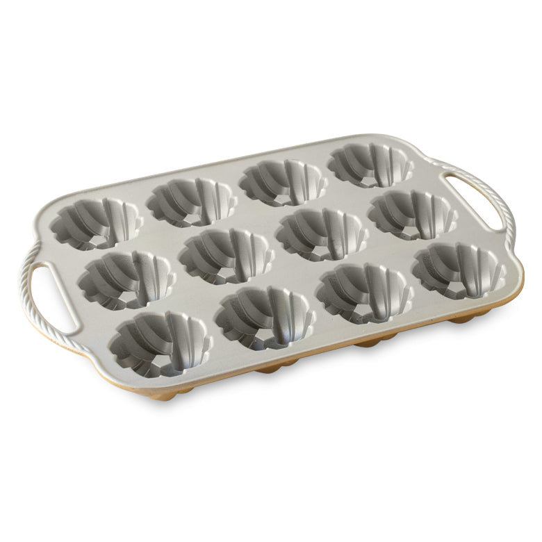 Nordic Ware 75th Anniversary Braided Mini Bundt Pan - Nonstick Baking Pan for Cakes, Bread & Desserts - Perfect for Holidays, Parties & Gift Giving