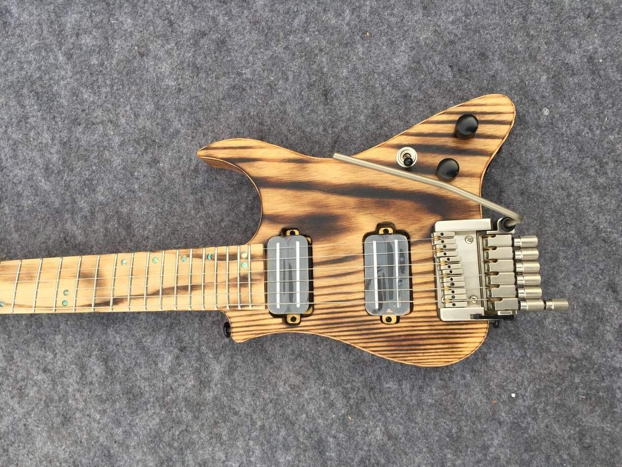 Brand Electric Travel Guitar - Headless Design for Portable Performance | Perfect for Buskers, Camping & On-the-Go Musicians