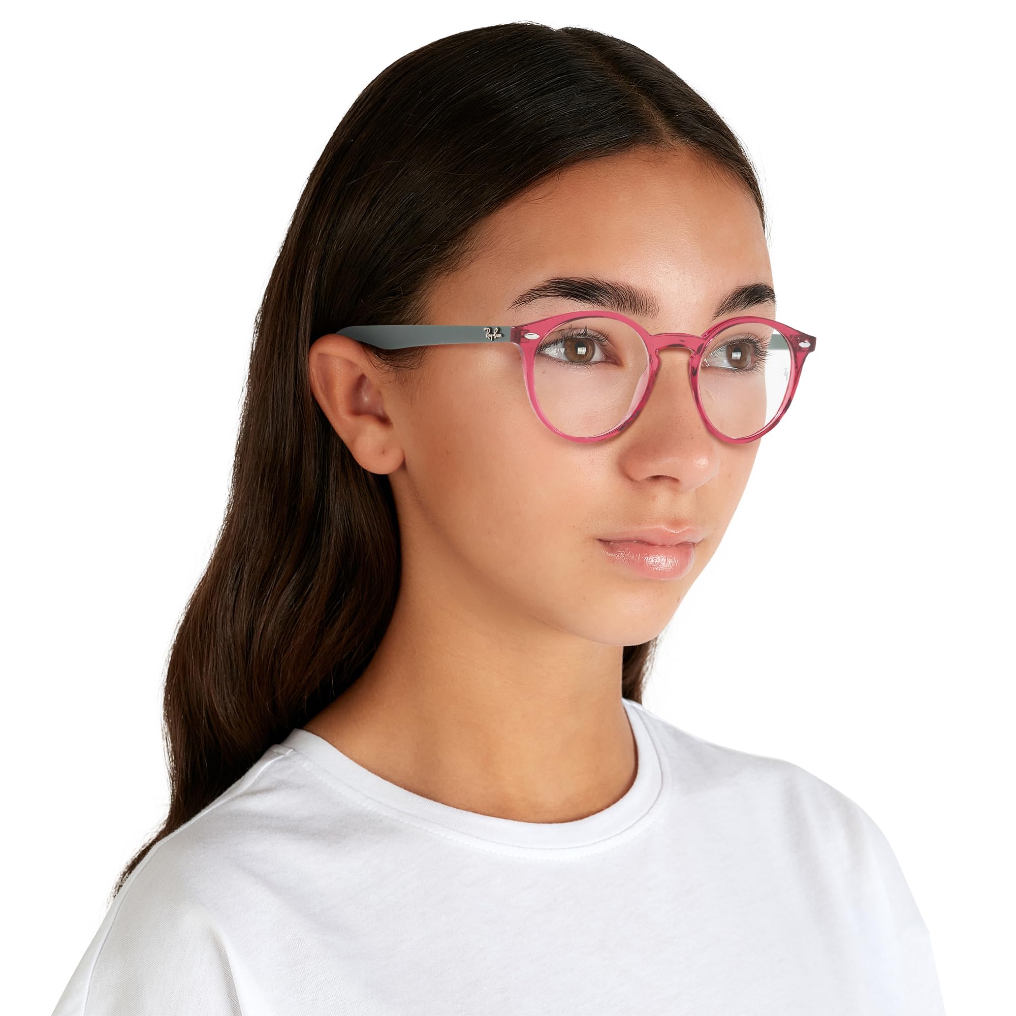 Ray-Ban Kids' Ry1594 Round Prescription Eyeglass Frames – Lightweight & Durable for School, Sports & Outdoor Activities
