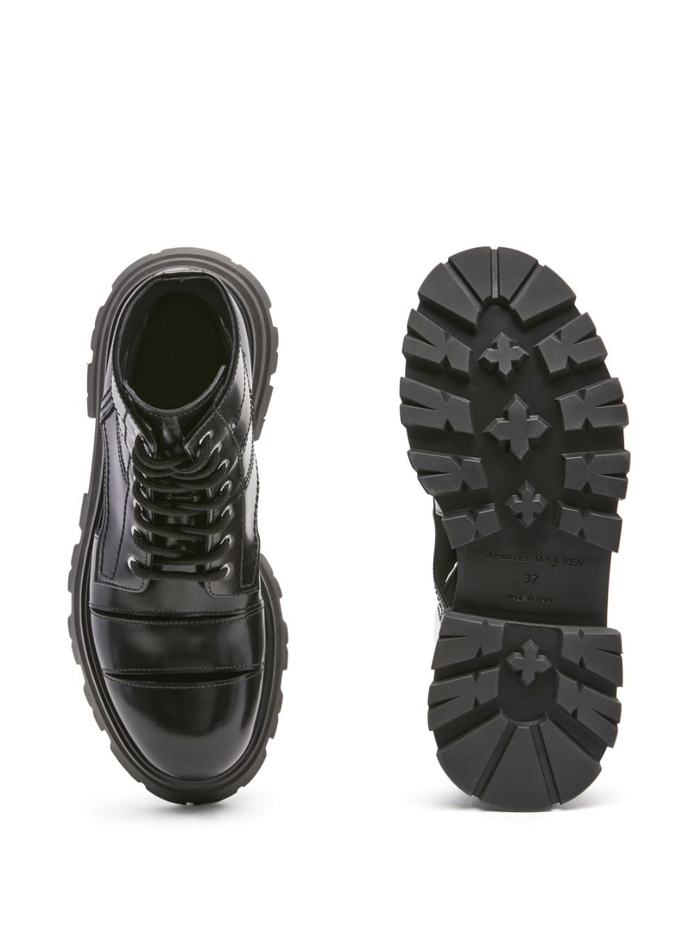 Alexander McQueen Black Leather Boots for Women - Stylish & Comfortable Ankle Booties for Casual Outings & Evening Events