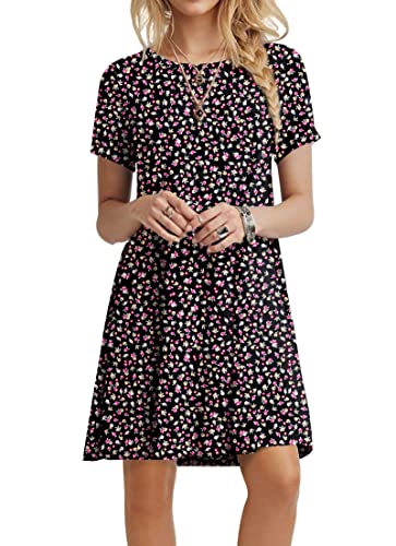 Black Small Floral