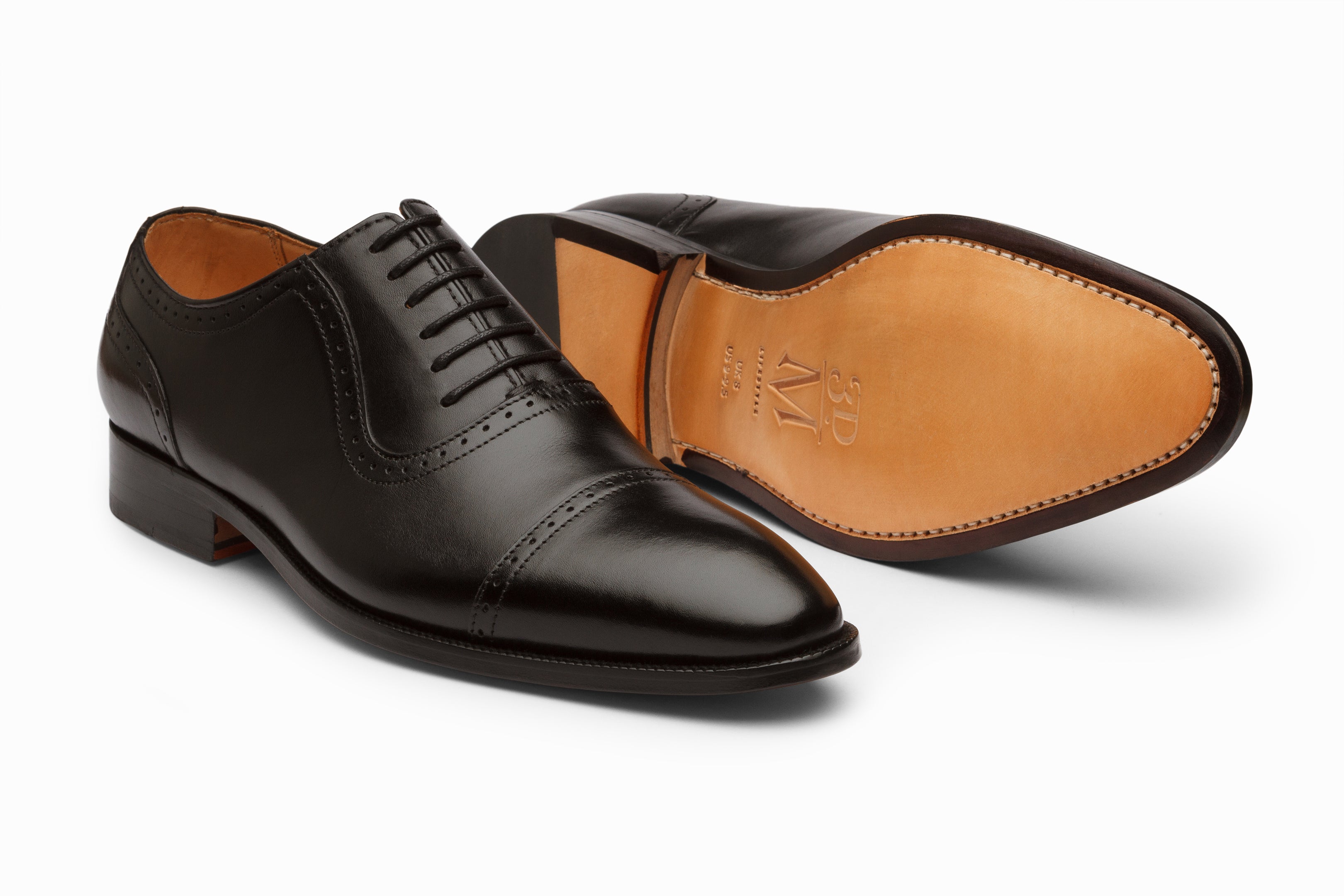 Premium Adelaide Oxford Shoes for Men - Classic Black Leather Dress Shoes for Business & Formal Occasions