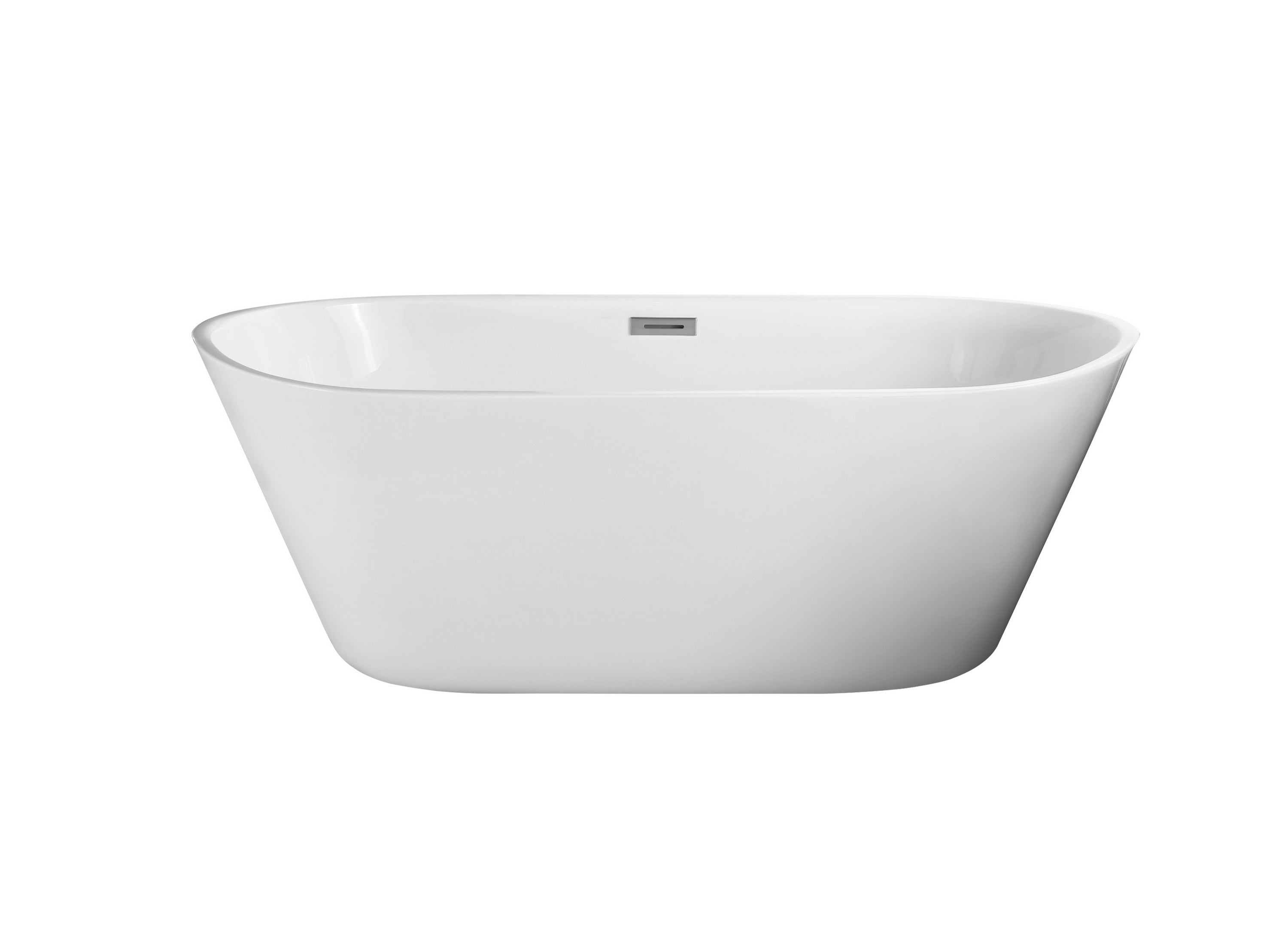 67 Inch Freestanding Bathtub - Modern Acrylic Soaking Tub with Non-Slip Surface | Perfect for Spa Bathroom, Luxury Home, and Relaxation Retreat