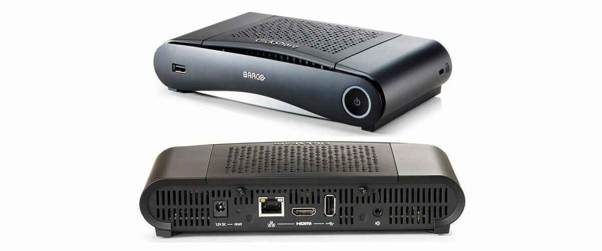 Barco CS 100 Huddle ClickShare Wireless Presentation System for Conference Rooms - 4K Wireless Screen Sharing, Plug-and-Play Collaboration Solution for Business Meetings & Team Presentations