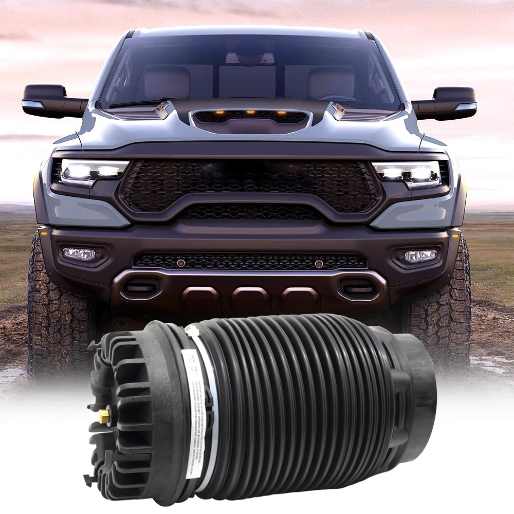 Rear Air Suspension Spring for Dodge Ram 1500 2013-2018 | Air Bellows Replacement 68248948AA 04877136AA 04877136AB | Heavy Duty Towing & Off-Road Performance Upgrade