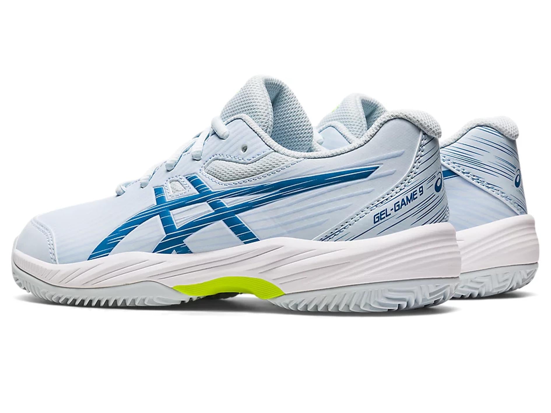ASICS Junior Gel Game 9 GS Tennis Shoes for Kids - 1044A057-400 | Lightweight & Supportive Court Sneakers for Junior Players - Perfect for Tennis Training & School Sports