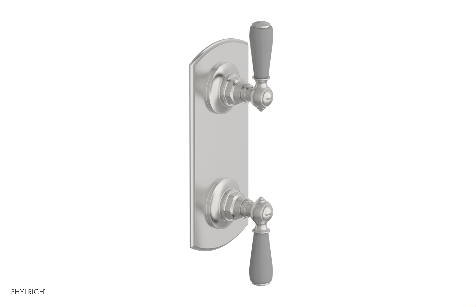 Jamestown Thermostatic Shower Valve with Volume Control & Diverter - Grey Accented Bathroom Fixture for Modern Home Renovation